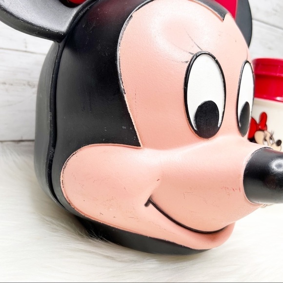 RARE Disney Vintage Minnie Mouse Aladdin Lunchbox and Thermos Set Complete Set - Picture 4 of 16